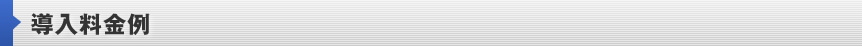 導入料金例